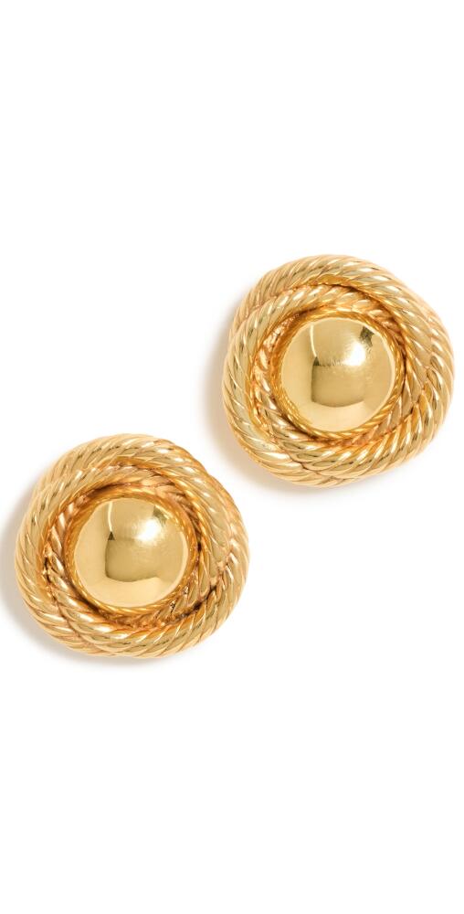 Aureum Naomi Textured Circle Earrings Gold Cover