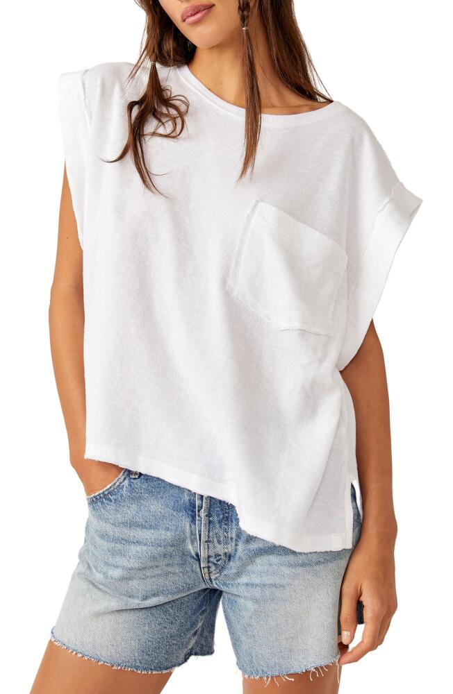 Free People Our Time Oversize T-Shirt in Ivory Cover