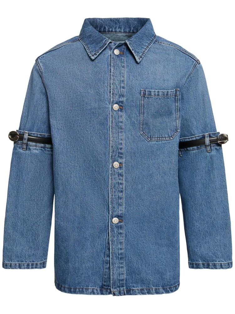 COPERNI Logo Cotton Denim Over Shirt Cover