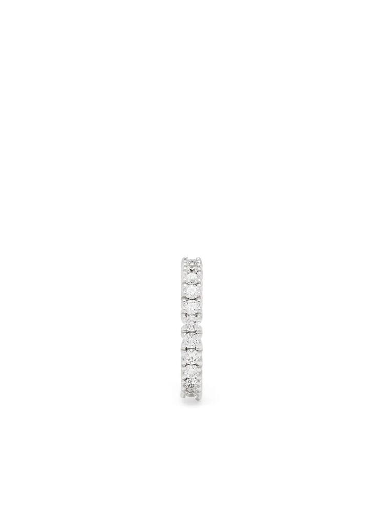 Delfina Delettrez 18kt white gold diamond 1987 tennis stud earring - Silver Cover