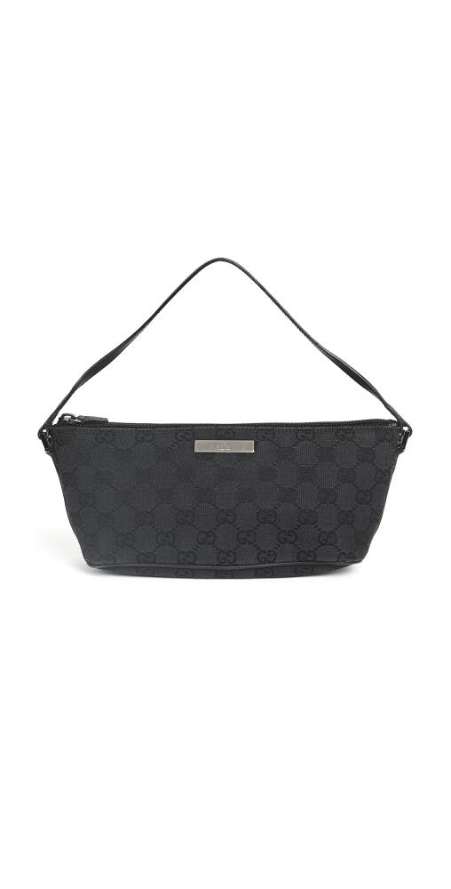 Shopbop Archive Gucci Boat Pochette, Gg Canvas Black Cover