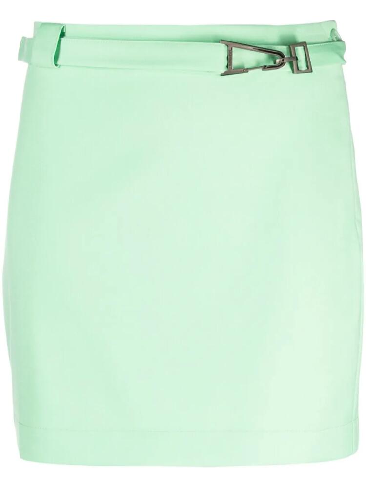 Patrizia Pepe belted straight mini skirt - Green Cover