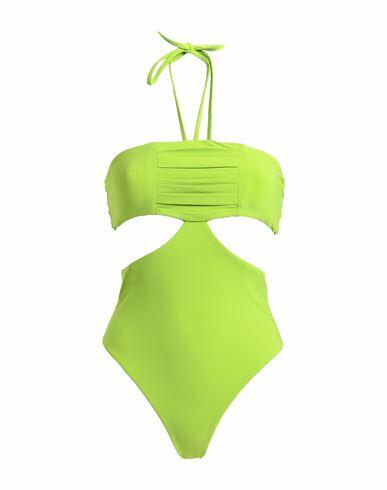 No Ka 'oi Woman One-piece swimsuit Green Polyamide, Elastane Cover