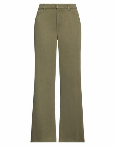 7 For All Mankind Woman Jeans Military green Lyocell Cover