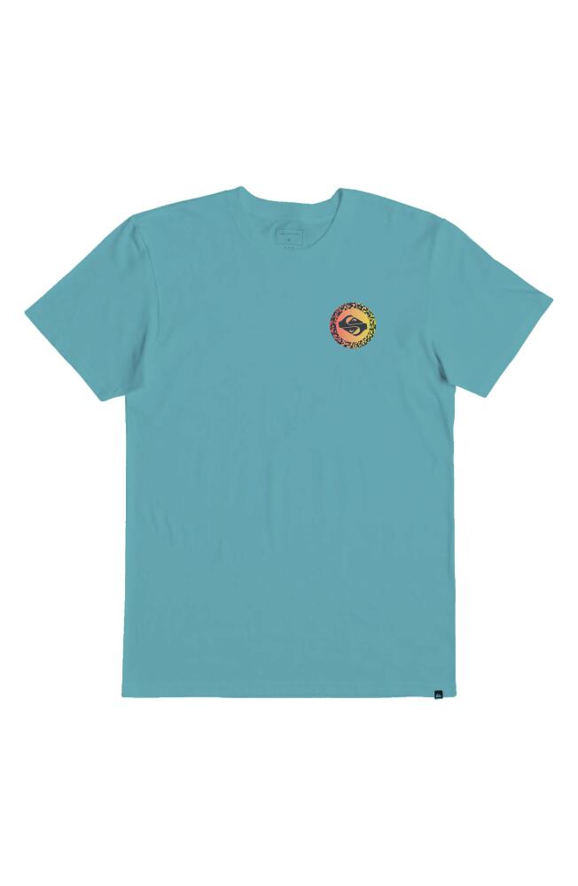 Quiksilver Long Fade Graphic T-Shirt in Marine Blue Cover