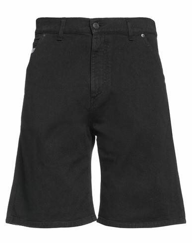 Msgm Man Denim shorts Black Cotton Cover