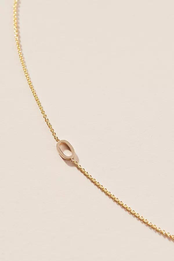 Maya Brenner 14k Gold Asymmetrical Numeral Necklace Cover