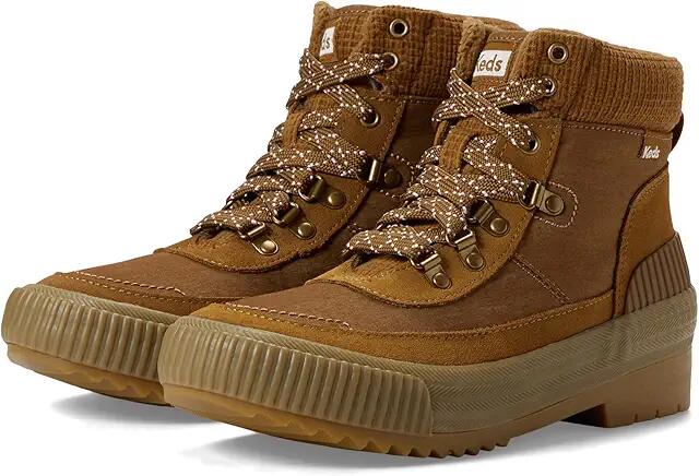 Keds Fielder Boot Suede Mix (Tan) Women's Hiking Boots Cover