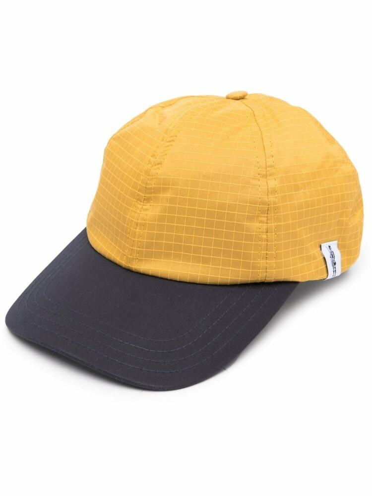 Mackintosh TIPPING panelled RAINTEC baseball cap - Yellow Cover