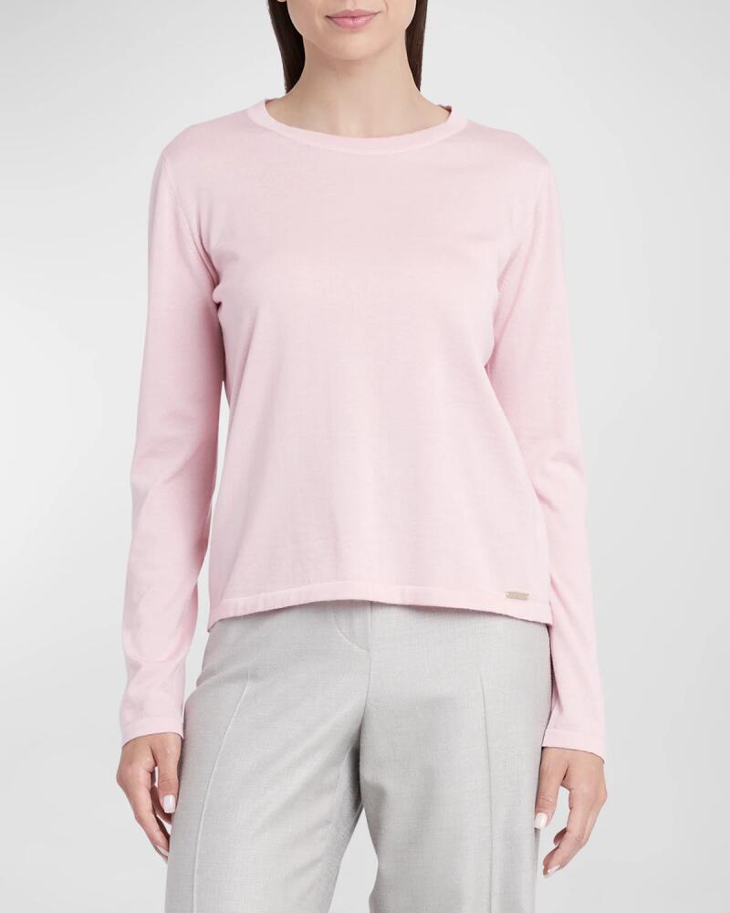 Kiton Cashmere-Silk Crewneck Sweater Cover