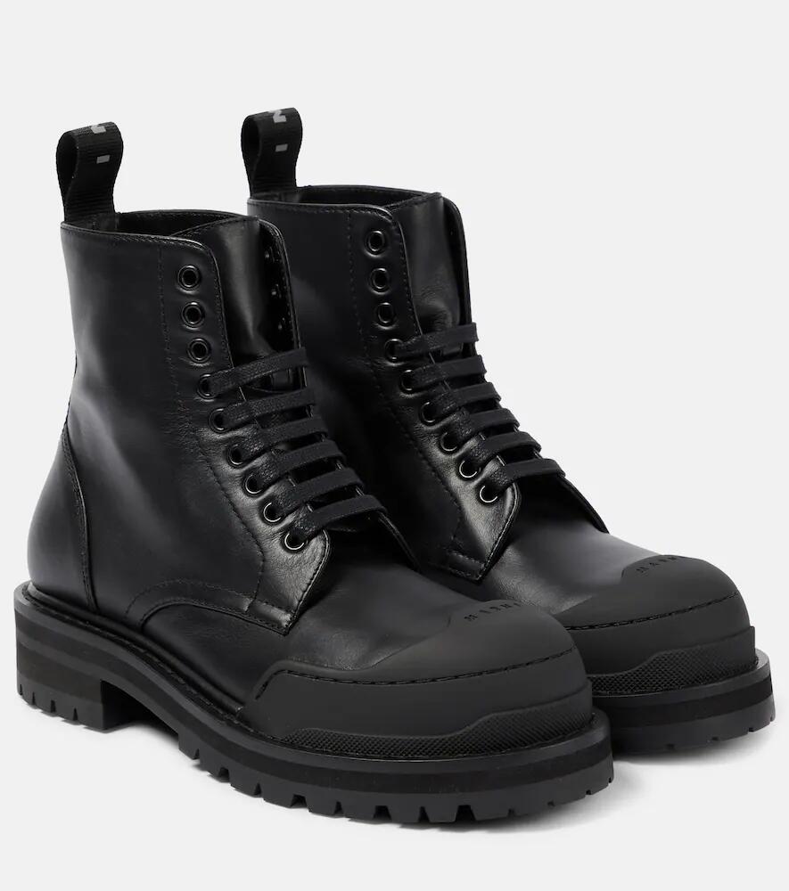 Marni Dada leather combat boots Cover