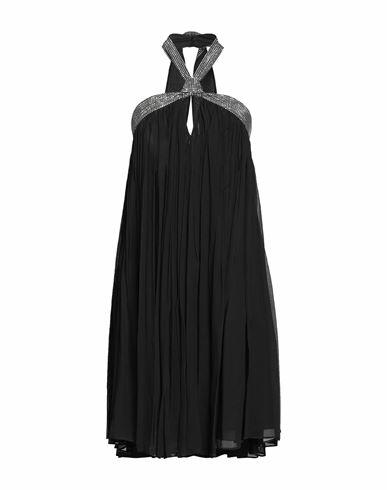 Ba & sh Woman Midi dress Black Silk Cover