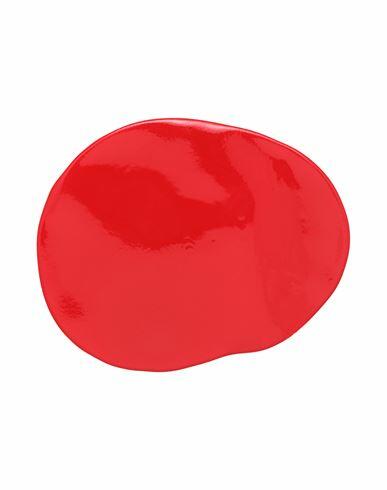 Maison Margiela Woman Brooch Red Plastic, Steel Cover