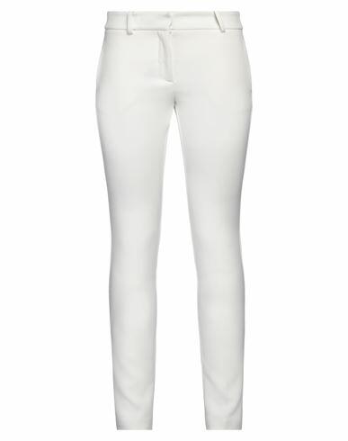 Ermanno Firenze Woman Pants White Polyester, Viscose, Elastane Cover