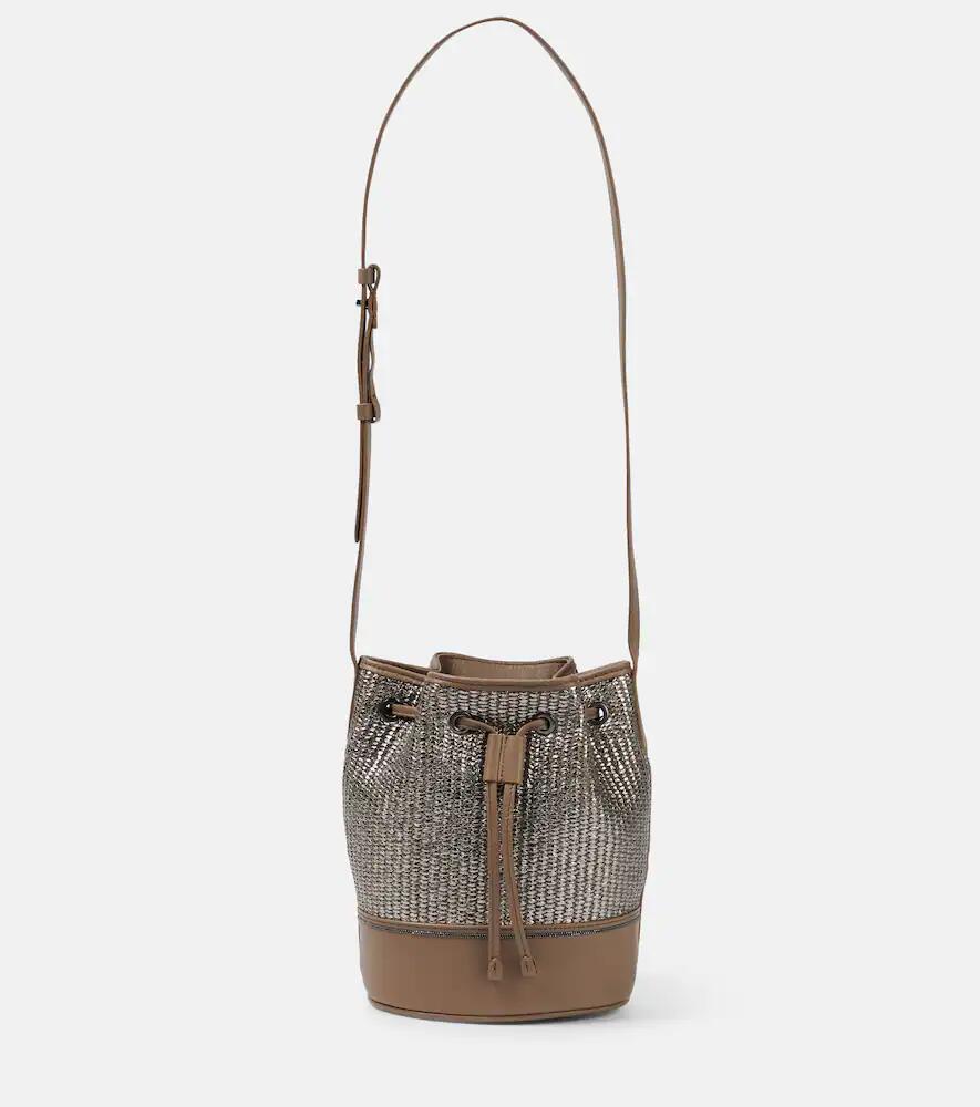 Brunello Cucinelli Small canvas bucket bag Cover