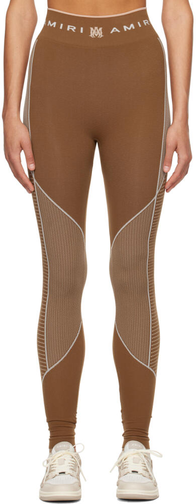 AMIRI Brown MA Seamless Leggings Cover