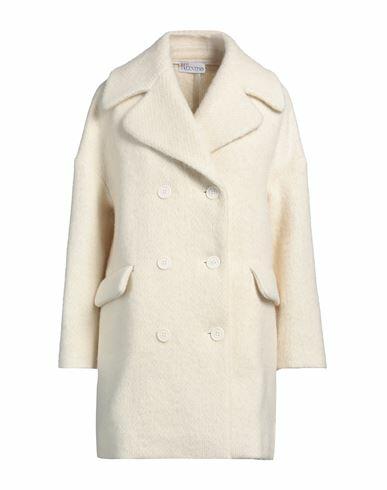 Red Valentino Woman Coat Cream Wool, Mohair wool, Polyamide Cover