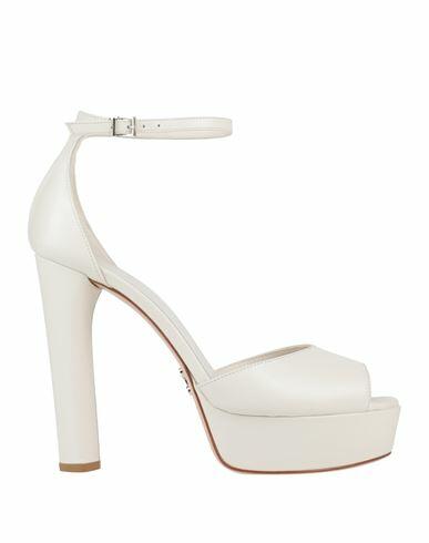 Sergio Levantesi Woman Sandals White Soft Leather Cover