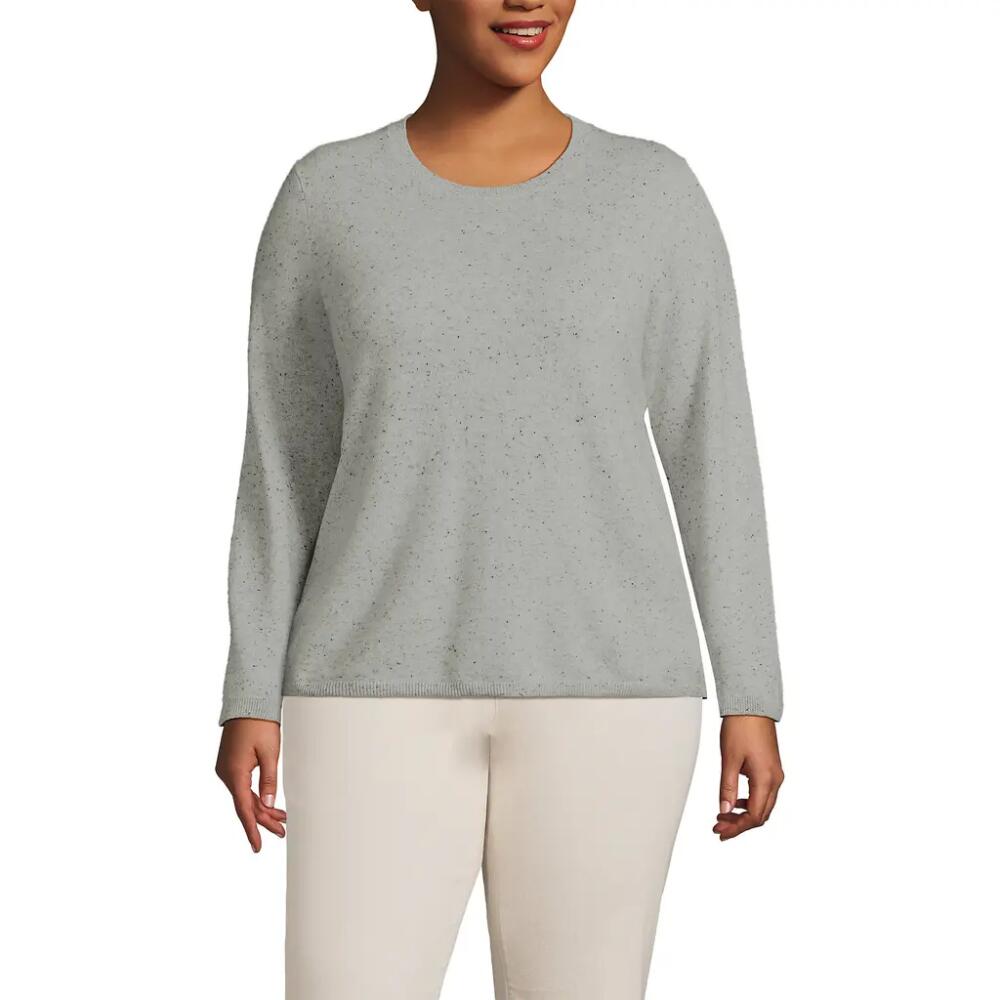 Lands' End Cashmere Sweater in Gray/black Donegal Cover