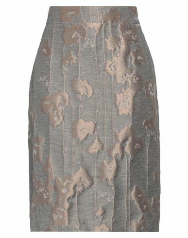 Peserico Woman Midi skirt Grey Polyester, Viscose, Silk Cover