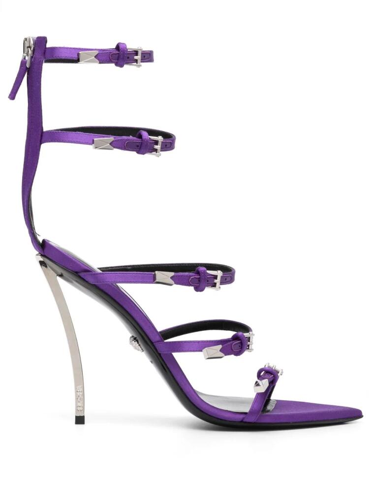 Versace Pin-Point 130mm sandals - Purple Cover