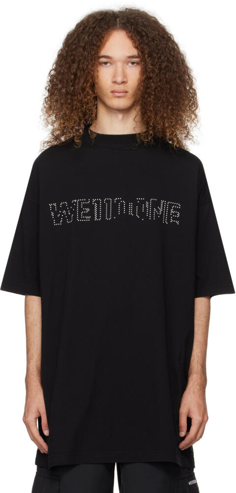 We11done Black Printed T-Shirt Cover