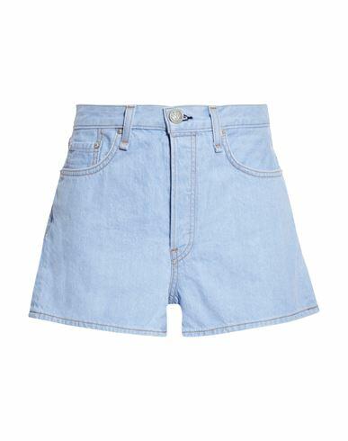 Rag & Bone Woman Denim shorts Blue Cotton Cover