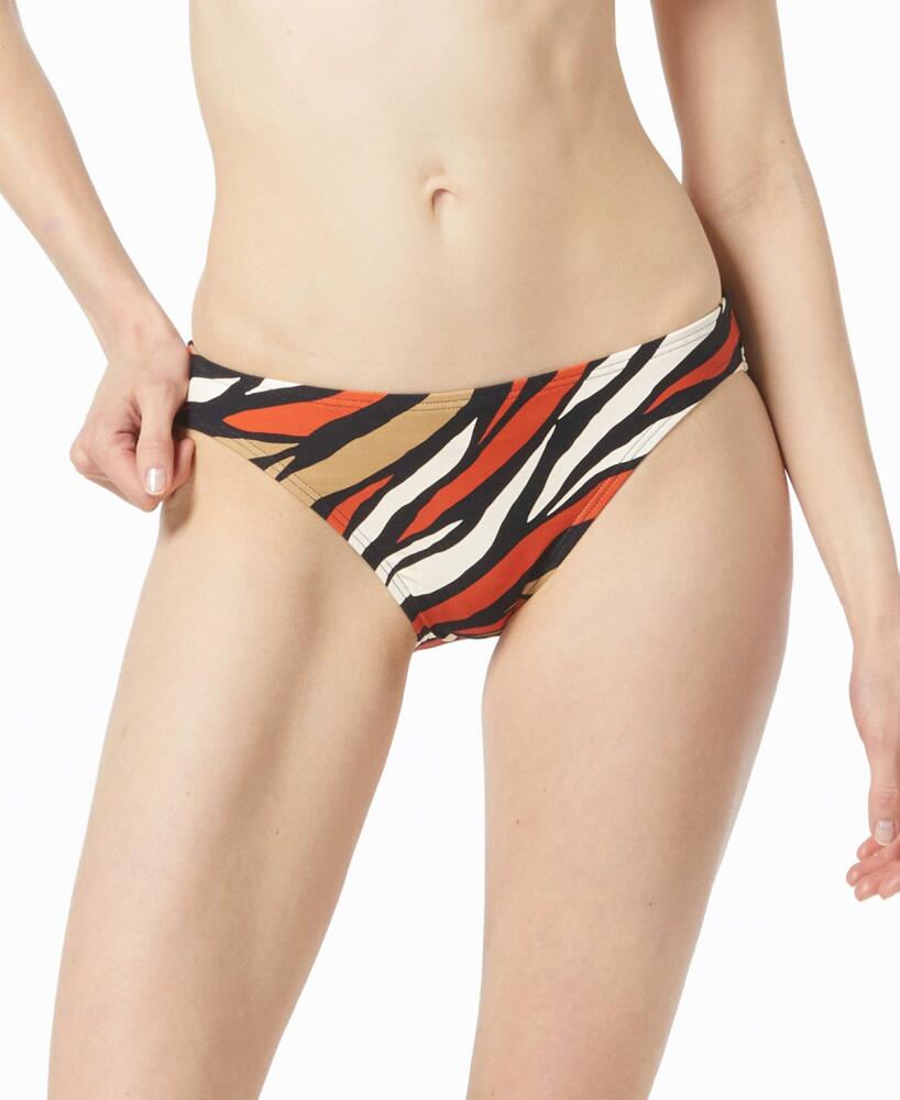 Michael Michael Kors Women's Classic Printed Bikini Bottoms - Red Multi Cover