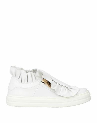 Roger Vivier Woman Sneakers White Leather Cover