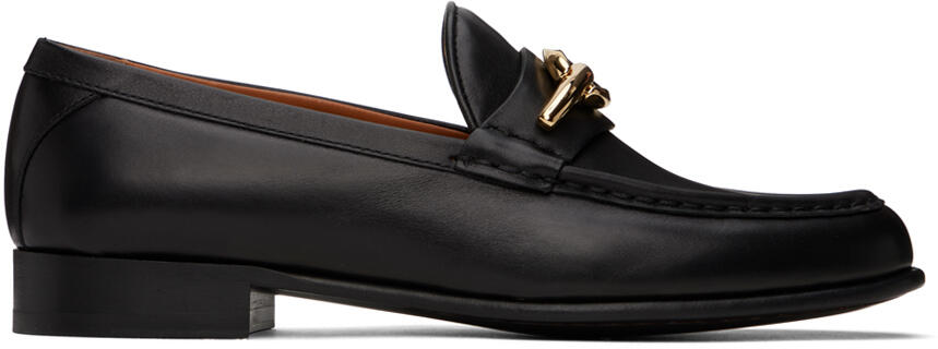 Valentino Garavani Black VLogo Signature Calfskin Loafers Cover