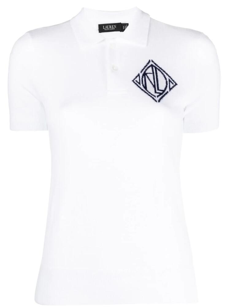 Lauren Ralph Lauren logo-embroidered polo shirt - White Cover