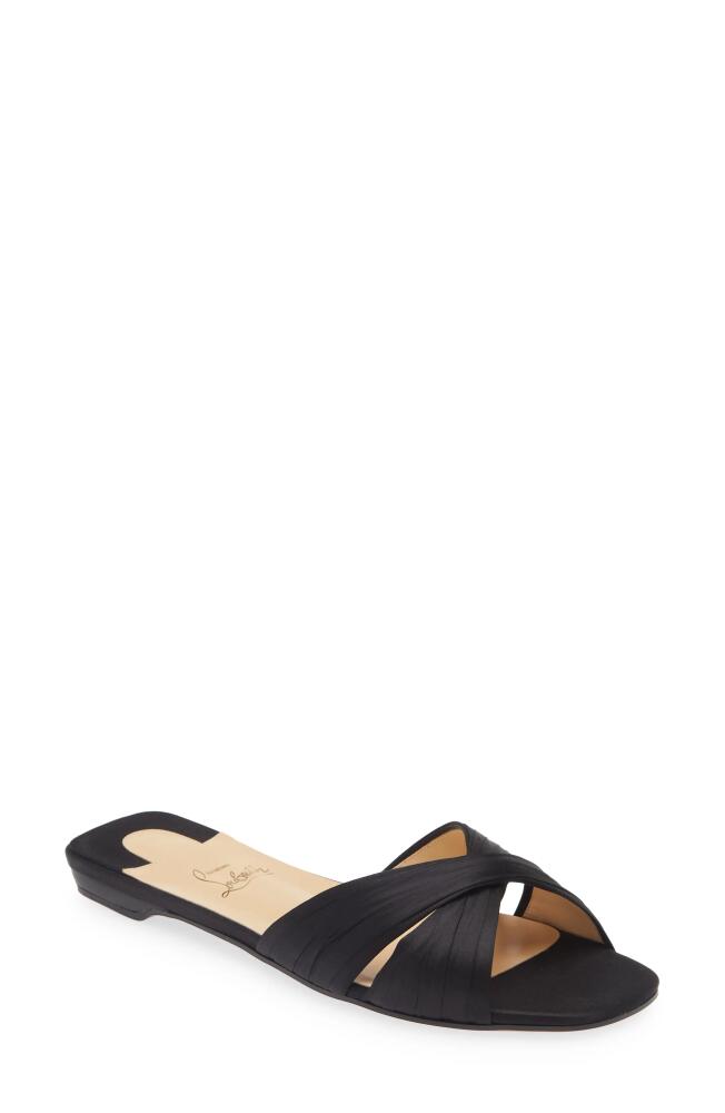 Christian Louboutin Nicole Is Back Slide Sandal in Black Cover