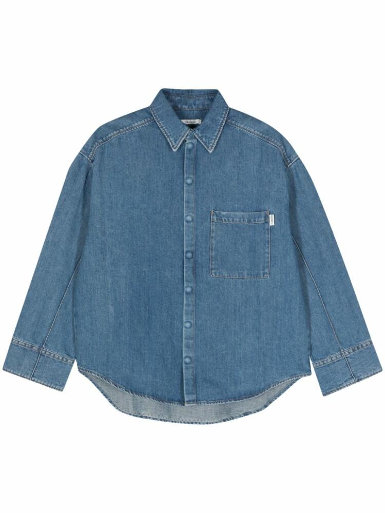 Gauchère long-sleeve denim shirt - Blue Cover