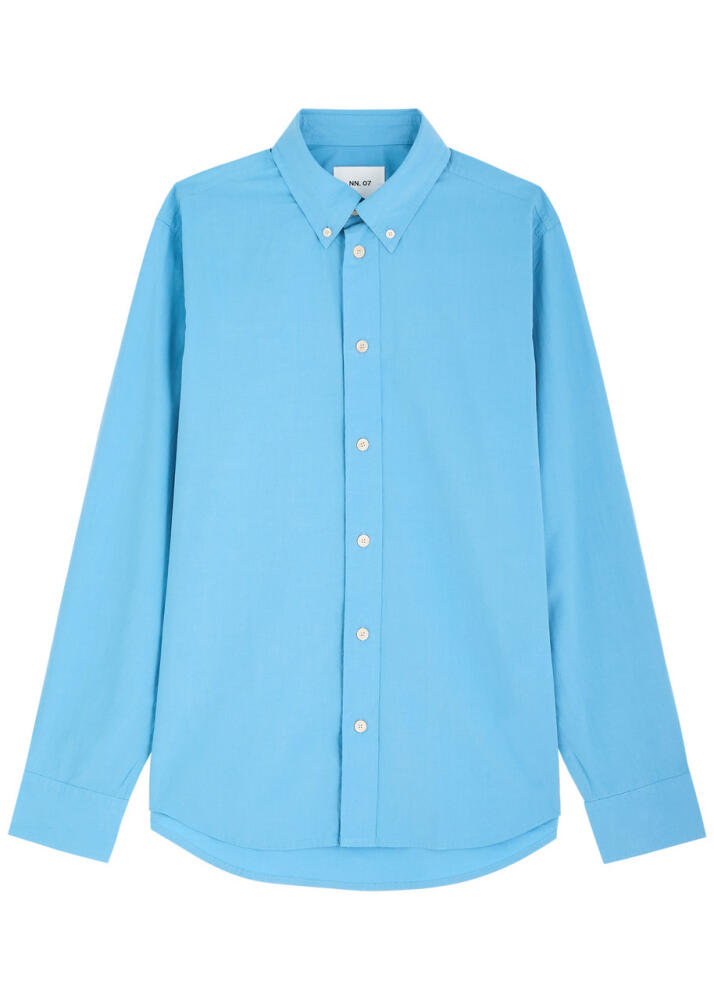 NN07 Colby Poplin Shirt - Blue Cover