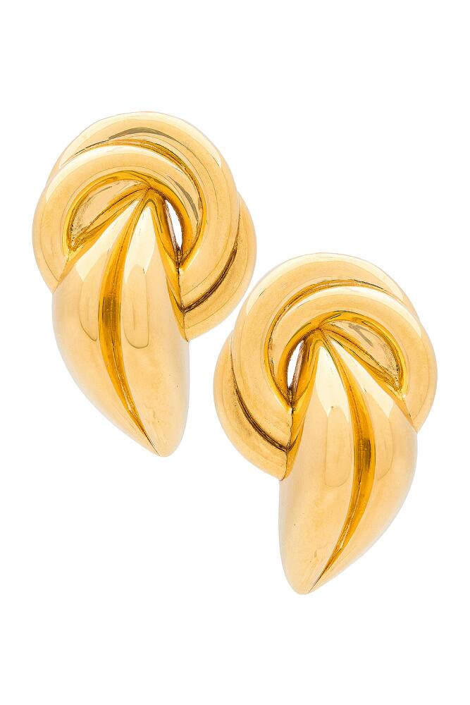 AUREUM Genevieve Earrings in Metallic Gold Cover