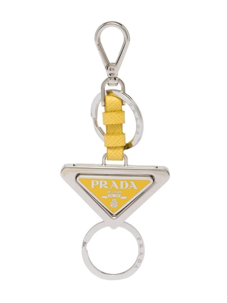 Prada logo-pendant keyring - Silver Cover