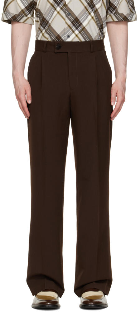 Ernest W. Baker SSENSE Exclusive Brown Loose Trousers Cover