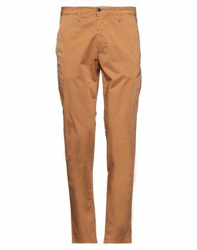 Squad² Man Pants Tan Cotton, Elastane Cover