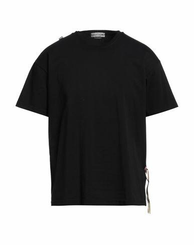 Daniele Alessandrini Homme Man T-shirt Black Cotton Cover