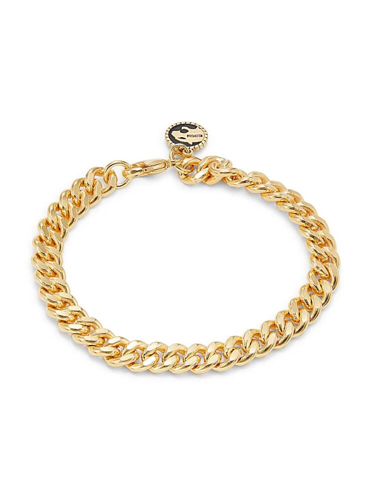 Effy Men's 14K Goldplated Sterling Silver & Enamel Curb Chain Bracelet Cover