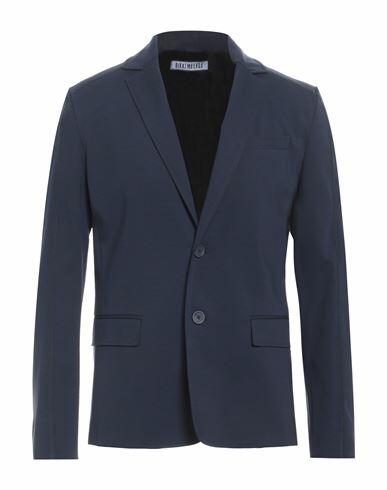 Bikkembergs Man Blazer Navy blue Cotton, Polyamide, Elastane Cover