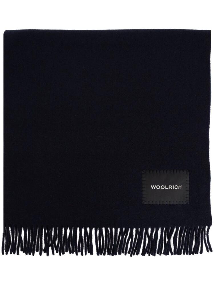 Woolrich pure virgin wool scarf - Black Cover