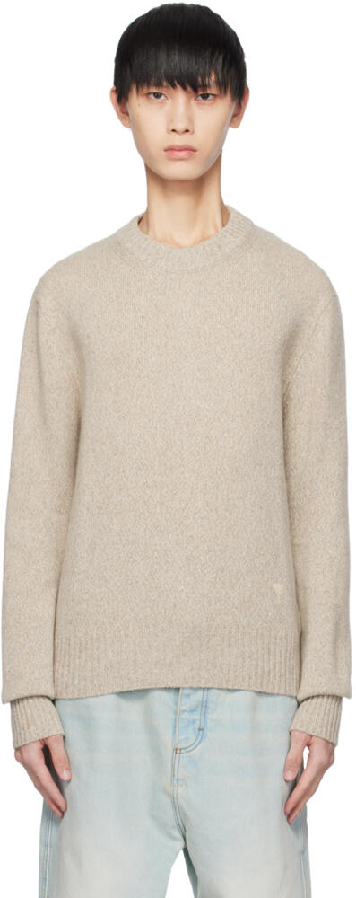 AMI Paris Beige Ami de Cœur Sweater Cover