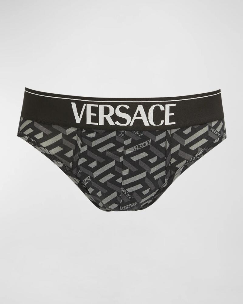 Versace Men's Monogram Logo Briefs Cover