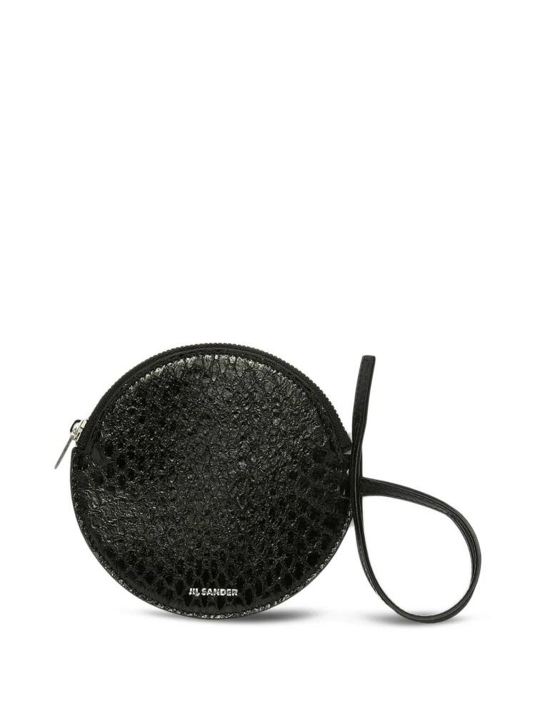 Jil Sander circle-shaped pouch purse - Black Cover