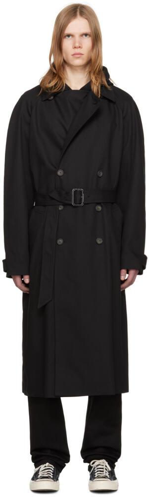 A.P.C. Black Lou Trench Coat Cover