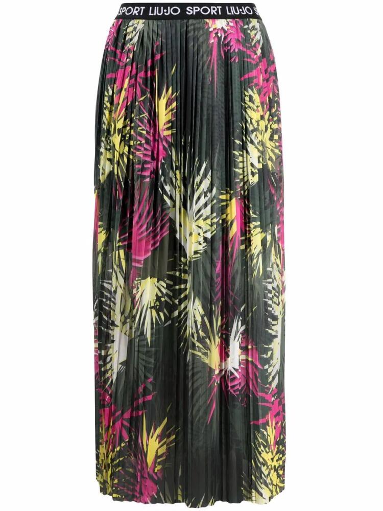 LIU JO tropical print skirt - Black Cover