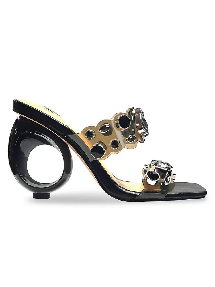 Ninety Union Women's Joyful Circular Heel Sandals - Black Cover