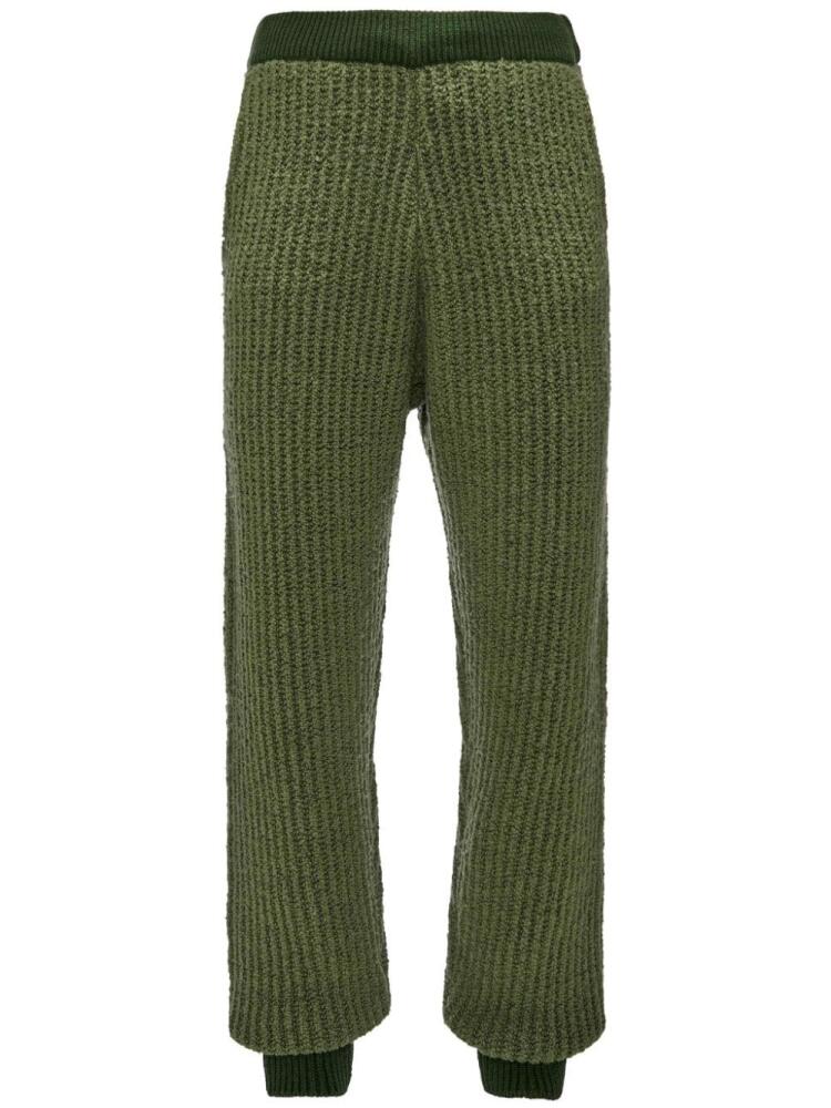 JW Anderson wool blend knitted trousers - Green Cover