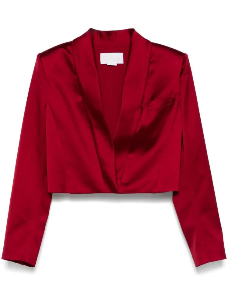 Genny cropped blazer - Red Cover